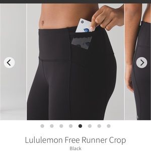 Free runner crop Lululemon 19 inch
